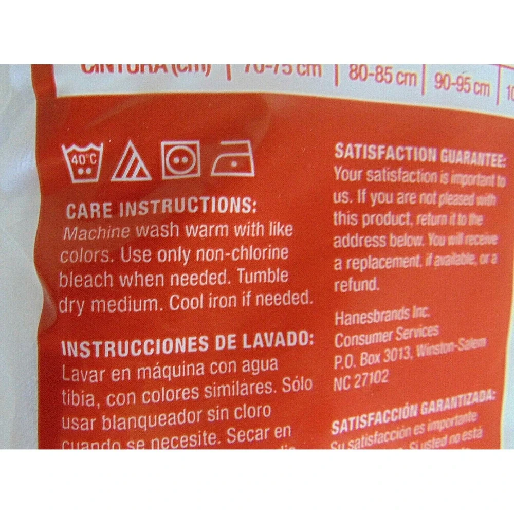 Hanes Briefs Men's White 3 Pack 3XL Big & Tall Tagless Comfort Soft Cotton